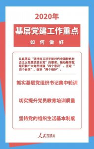 做好2020年基層黨建工作，這7點很重要