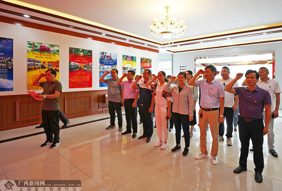 環江工業園區企業黨員黨史學習教育活動中心揭牌